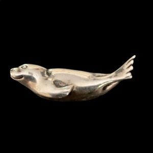 Silver Plated Sea Lion Pin